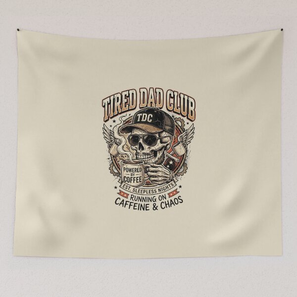Item preview, Tired Dad Club Powered By Coffee designed and sold by dudelinart.
