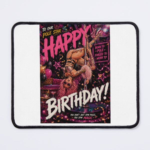 Item preview, Pole Star Happy Birthday Neon Party Celebration designed and sold by Places On Earth.