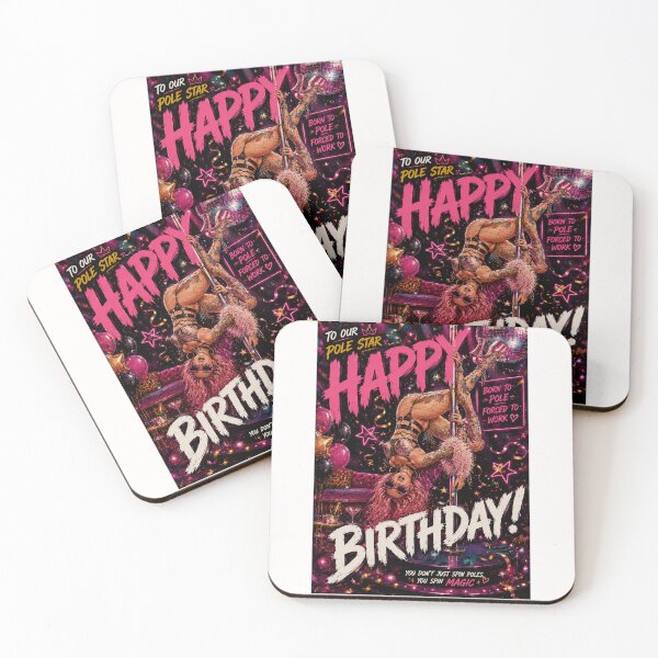 Item preview, Pole Star Happy Birthday Neon Party Celebration designed and sold by Places On Earth.