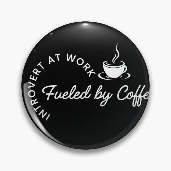 Item preview, Introvert at Work Fueled by Coffee Shirt – Funny Coffee Work Classic T-Shirt designed and sold by Line-Mood1⭐️⭐️⭐️⭐️⭐️.