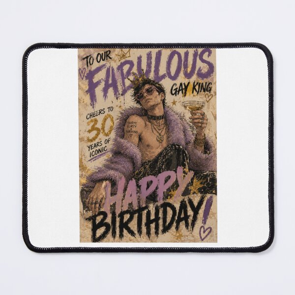 Item preview, Fabulous Gay King Thirty Flirty Thriving Birthday Celebration designed and sold by Places On Earth.