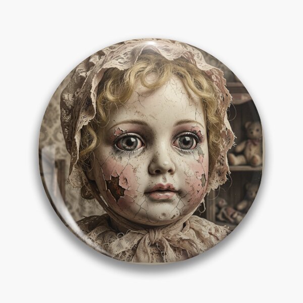 Item preview, Creepy Cute Doll Sticker | Pastel Horror Porcelain Doll Graphic Tee designed and sold by DmaarGroup.