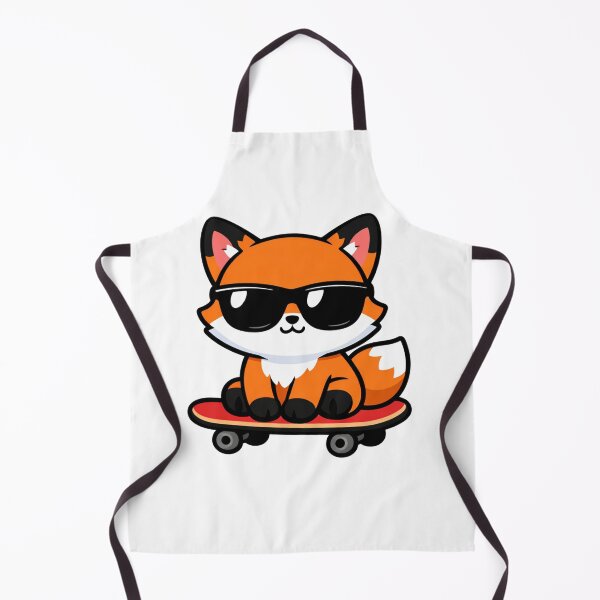 Item preview, Cool Fox on Skateboard Cute Kawaii Animal with Sunglasses designed and sold by Owcomm.