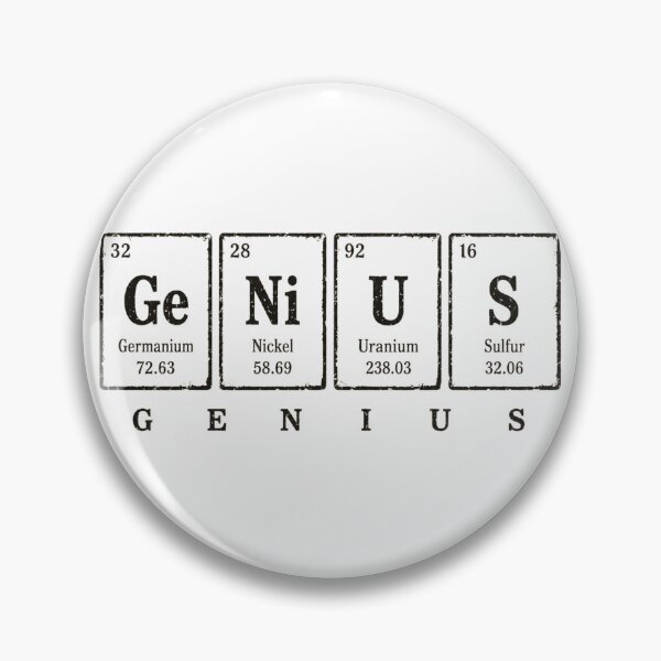 Item preview, GENIUS Periodic Table Minimalist Science designed and sold by 236design.