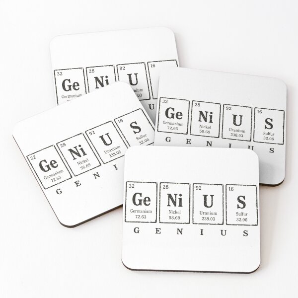 Item preview, GENIUS Periodic Table Minimalist Science designed and sold by 236design.