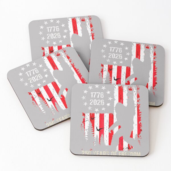 Item preview, Bigfoot Patriotic 250 Years of Freedom American USA Flag Tee designed and sold by GreggRoss.