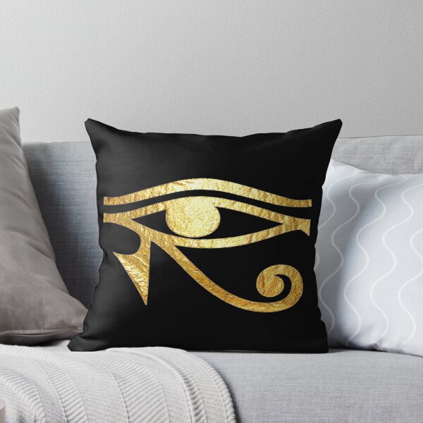 Item preview, Metallic Gold Eye of Horus Egyptian Protection Symbol designed and sold by FlatInkStudio.