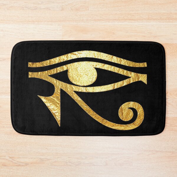 Item preview, Metallic Gold Eye of Horus Egyptian Protection Symbol designed and sold by FlatInkStudio.