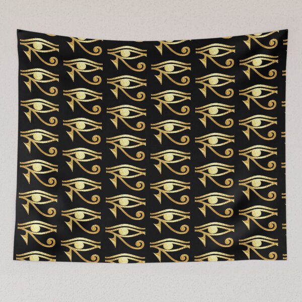 Item preview, Metallic Gold Eye of Horus Egyptian Protection Symbol designed and sold by FlatInkStudio.