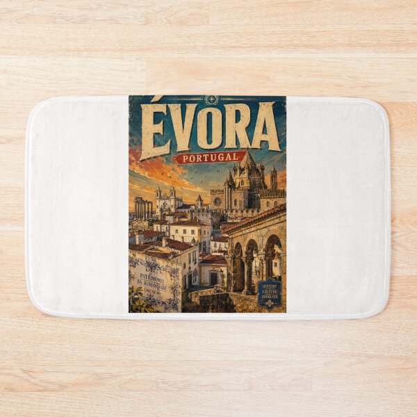 Item preview, Évora Portugal UNESCO Heritage Roman Temple Medieval Castle designed and sold by Places On Earth.