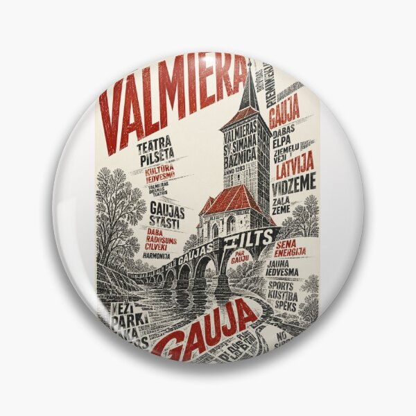 Item preview, Valmiera Gauja Latvia Vidzeme Heritage River Landscape designed and sold by Places On Earth.