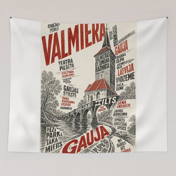 Item preview, Valmiera Gauja Latvia Vidzeme Heritage River Landscape designed and sold by Places On Earth.