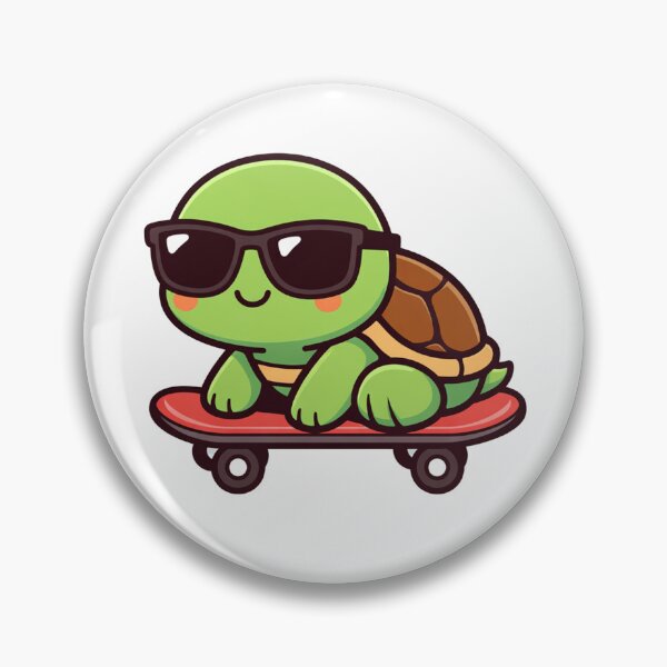 Item preview, Cool Turtle Skateboarding Cute Kawaii Tortoise With Sunglasses designed and sold by Owcomm.