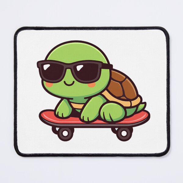 Item preview, Cool Turtle Skateboarding Cute Kawaii Tortoise With Sunglasses designed and sold by Owcomm.