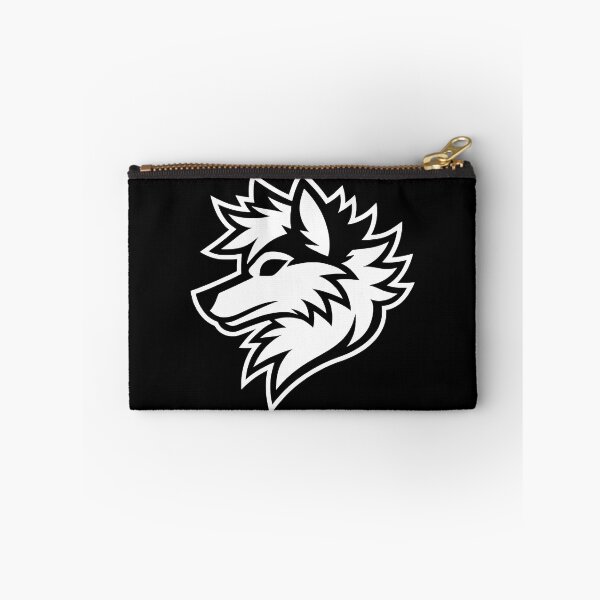 Item preview, Silhouette Furry Pride Wolf Logo Black and White designed and sold by BlueBullBazaar.