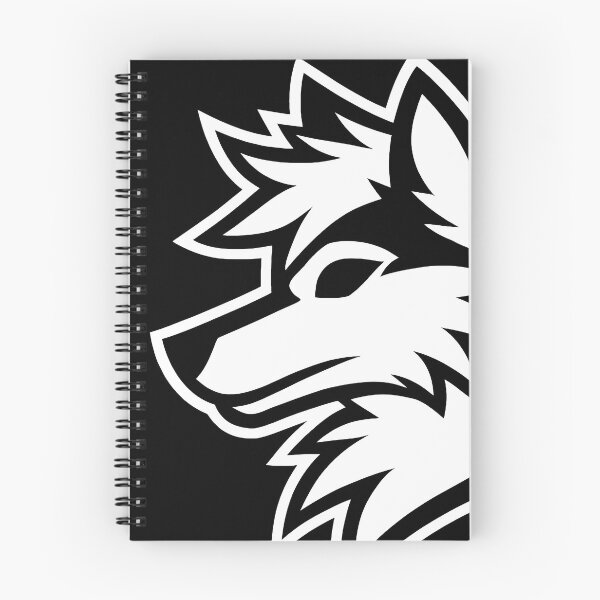 Item preview, Silhouette Furry Pride Wolf Logo Black and White designed and sold by BlueBullBazaar.