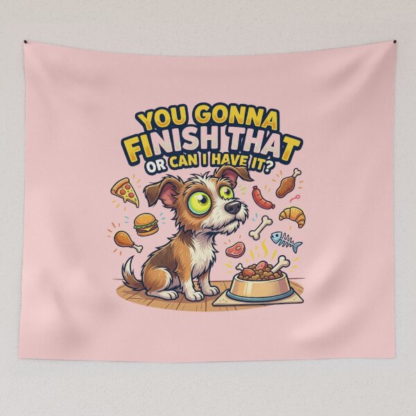 Item preview, Funny Dog Food Begging Meme Art designed and sold by pradeepvisuals.