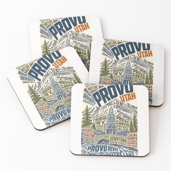 Item preview, Provo Utah BYU Rocky Mountains Provo River Heritage designed and sold by Places On Earth.