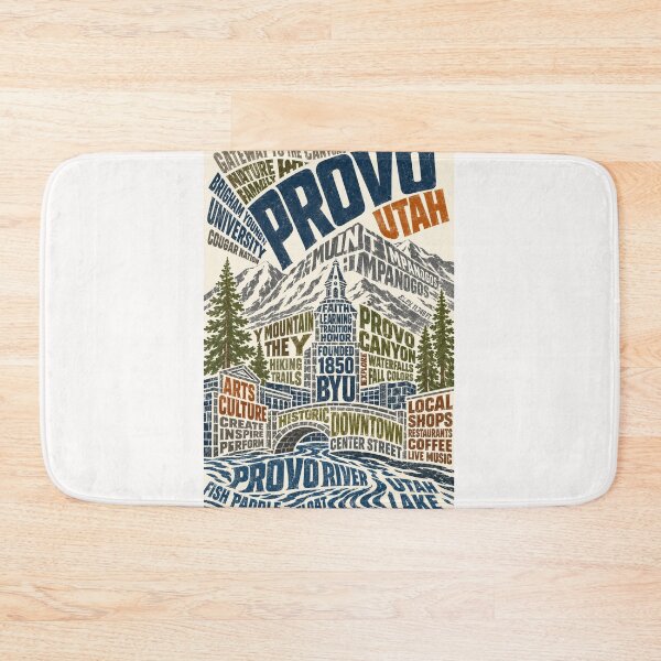 Item preview, Provo Utah BYU Rocky Mountains Provo River Heritage designed and sold by Places On Earth.