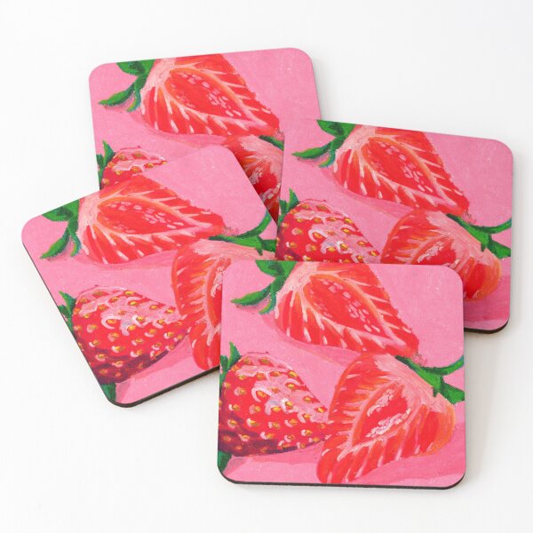 Item preview, Oil Pastel Strawberries designed and sold by Nixabar.