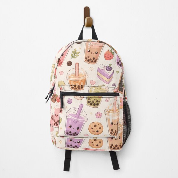 Item preview, Kawaii Bubble Tea Seamless Pattern | Cute Boba Drink Aesthetic designed and sold by Aramdesing.