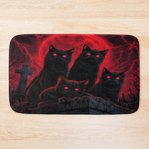 Item preview, Blood Moon Horror Cats designed and sold by ArtoryNest.