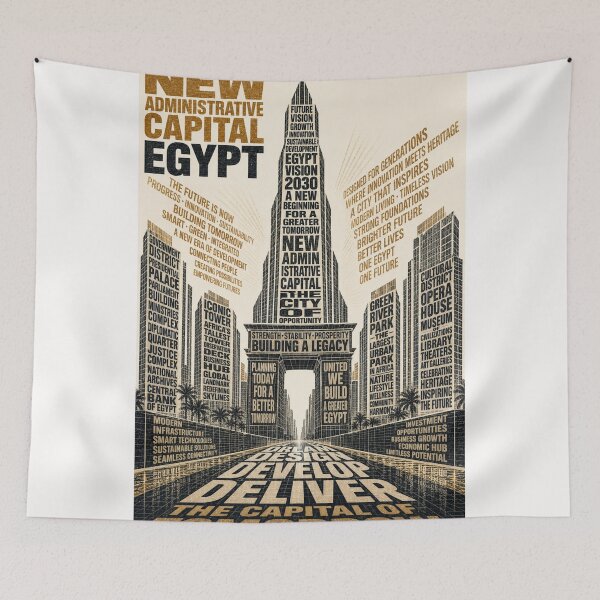 Item preview, New Administrative Capital Egypt Vision 2030 Cairo Future designed and sold by Places On Earth.