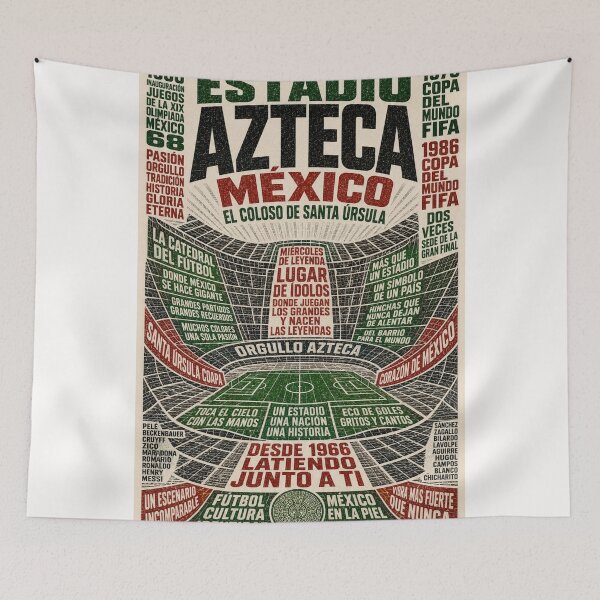 Item preview, Estadio Azteca Mexico Santa Úrsula Football Legends designed and sold by Places On Earth.