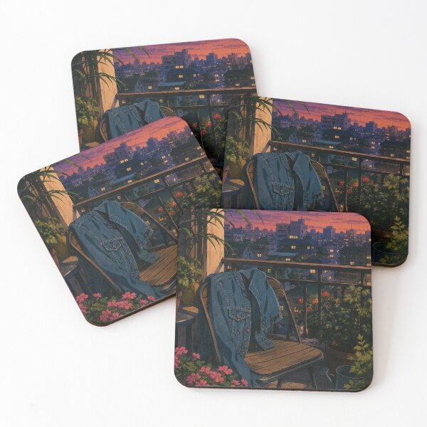 Item preview, Dusk Hour Balcony - 80s Anime designed and sold by bapupa.