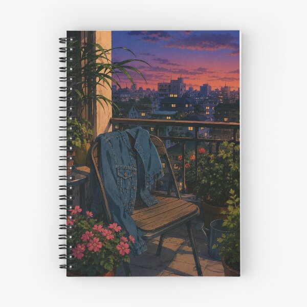 Item preview, Dusk Hour Balcony - 80s Anime designed and sold by bapupa.