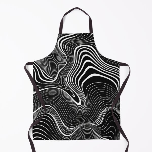 Item preview, Liquid Geometry Abstract Pattern | Black and White Optical Line Art designed and sold by IGLCreative.
