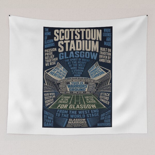 Item preview, Scotstoun Stadium Glasgow Warriors Rugby Heritage West End designed and sold by Aryabek.