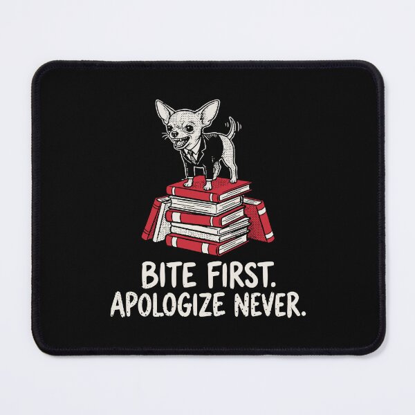 Item preview, Bite First Apologize Never Chihuahua Suit Grunge Funny Dog designed and sold by cabana.space.