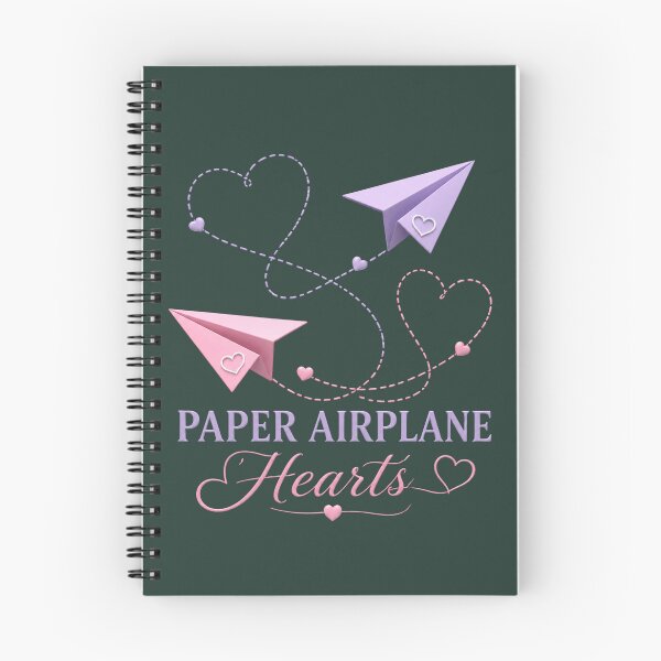 Item preview, Paper Airplane Hearts – Two Paper Planes with Heart-Shaped Trails, Playful Romantic Illustration for Couples designed and sold by JagrDesigns.