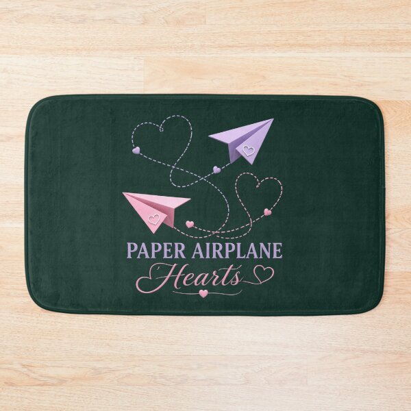 Item preview, Paper Airplane Hearts – Two Paper Planes with Heart-Shaped Trails, Playful Romantic Illustration for Couples designed and sold by JagrDesigns.