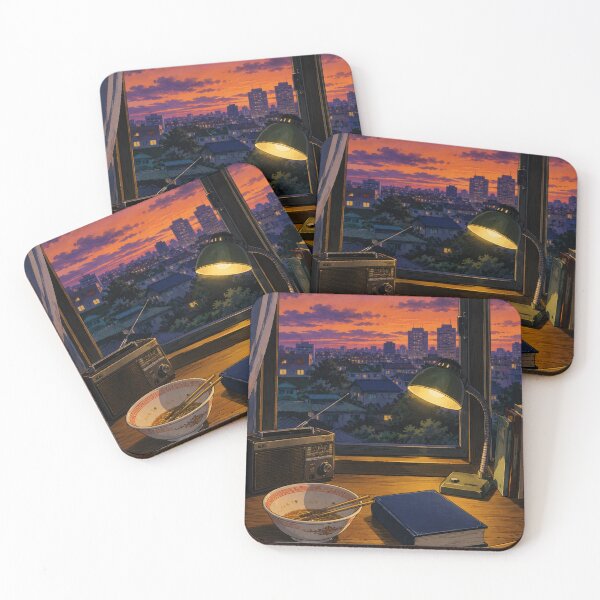 Item preview, Retro Sunset Nook - 80s Anime designed and sold by bapupa.