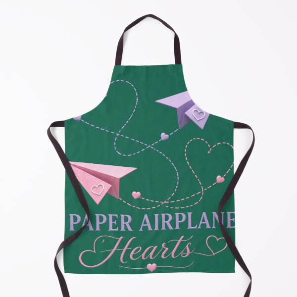 Item preview, Paper Airplane Hearts – Two Paper Planes with Heart-Shaped Trails, Playful Romantic Illustration for Couples designed and sold by JagrDesigns.