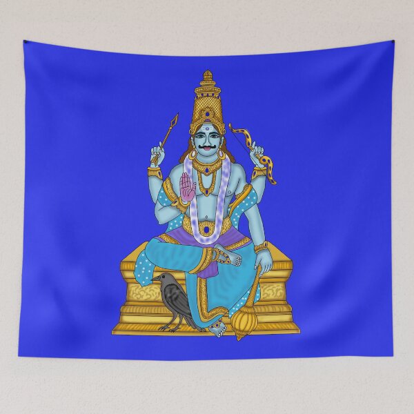Item preview, Lord Shani in Indian Astrology | Divine Digital Artwork Illustration designed and sold by Harshit_Digital_Arts.