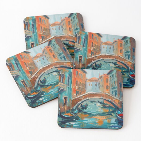 Item preview, Venetian Canal with Gondolas designed and sold by BombasticPlanet.
