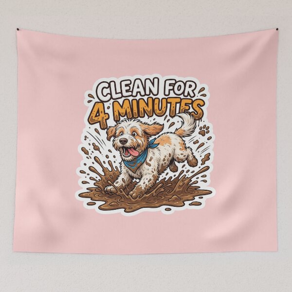 Item preview, Funny Muddy Dog Bath Time Meme designed and sold by pradeepvisuals.