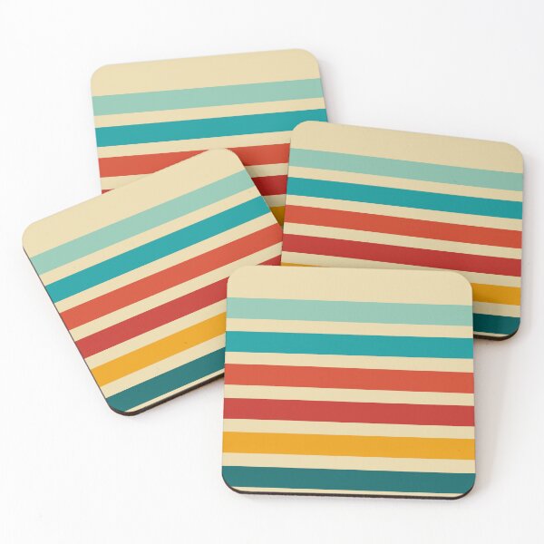 Item preview, Colourful stripes for summer vibes A6 designed and sold by StefanStudioArt.