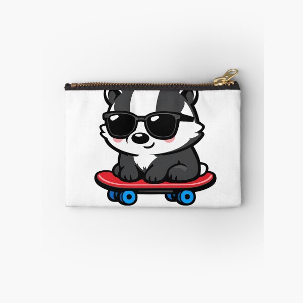 Item preview, Cool Badger on Skateboard Cute Animal with Sunglasses designed and sold by Owcomm.