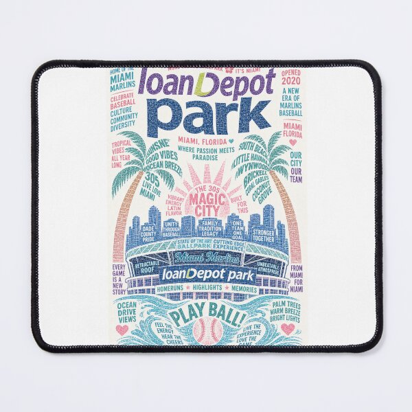 Item preview, LoanDepot Park Miami Marlins Florida Baseball Paradise designed and sold by Aryabek.