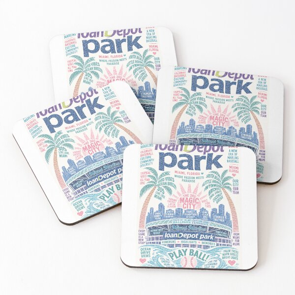 Item preview, LoanDepot Park Miami Marlins Florida Baseball Paradise designed and sold by Aryabek.
