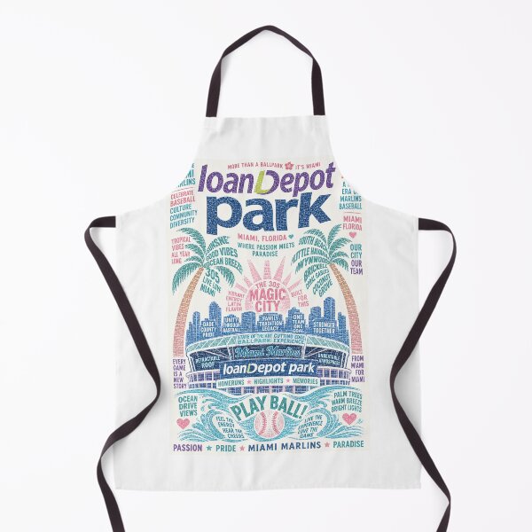 Item preview, LoanDepot Park Miami Marlins Florida Baseball Paradise designed and sold by Aryabek.