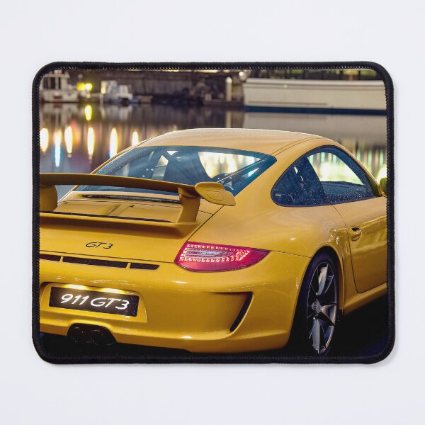 Item preview, Porsche 911 GT3 Yellow Sports Car Marina Reflection designed and sold by 1001T-Shirt.