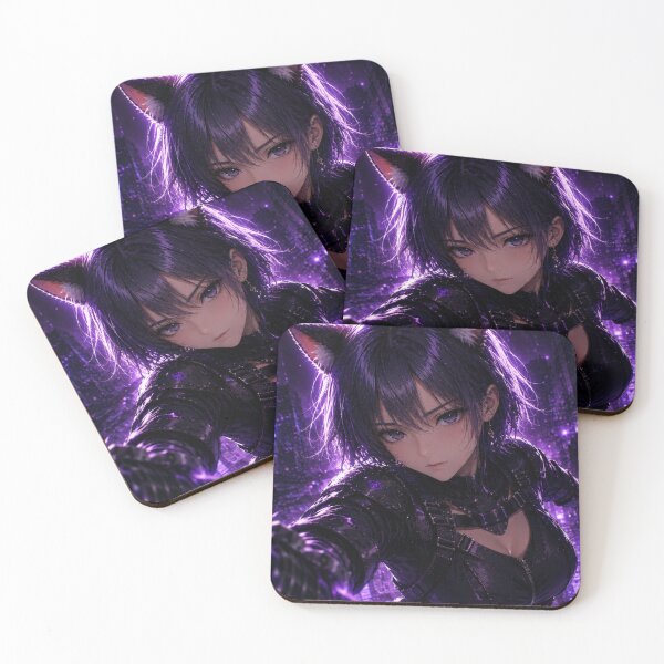 Item preview, REI – Neon Strike Catgirl | Cyberpunk Anime Warrior designed and sold by RinaWorksJP.