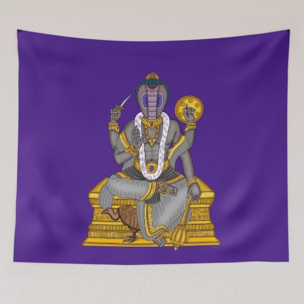 Item preview, Ketu in Indian Astrology Digital Artwork | Sacred Hindu Astro Illustration designed and sold by Harshit_Digital_Arts.