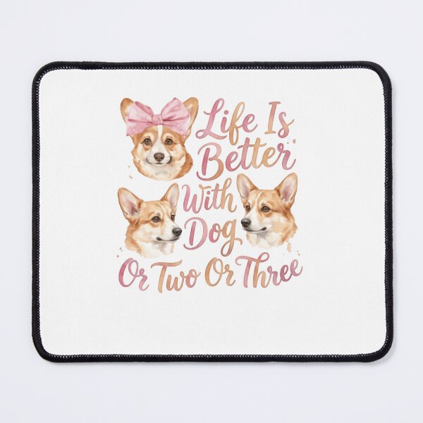 Item preview, Corgi Dog Lover Life Is Better With Dog Or Two Or Three Pet Owner designed and sold by RetroMini2026.