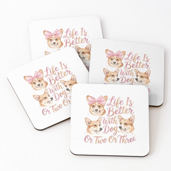 Item preview, Corgi Dog Lover Life Is Better With Dog Or Two Or Three Pet Owner designed and sold by RetroMini2026.
